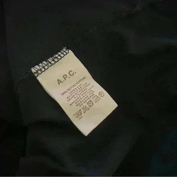 A.P.C. 100% Cotton Short Sleeve T-Shirt-XL - Picture 4 of 4